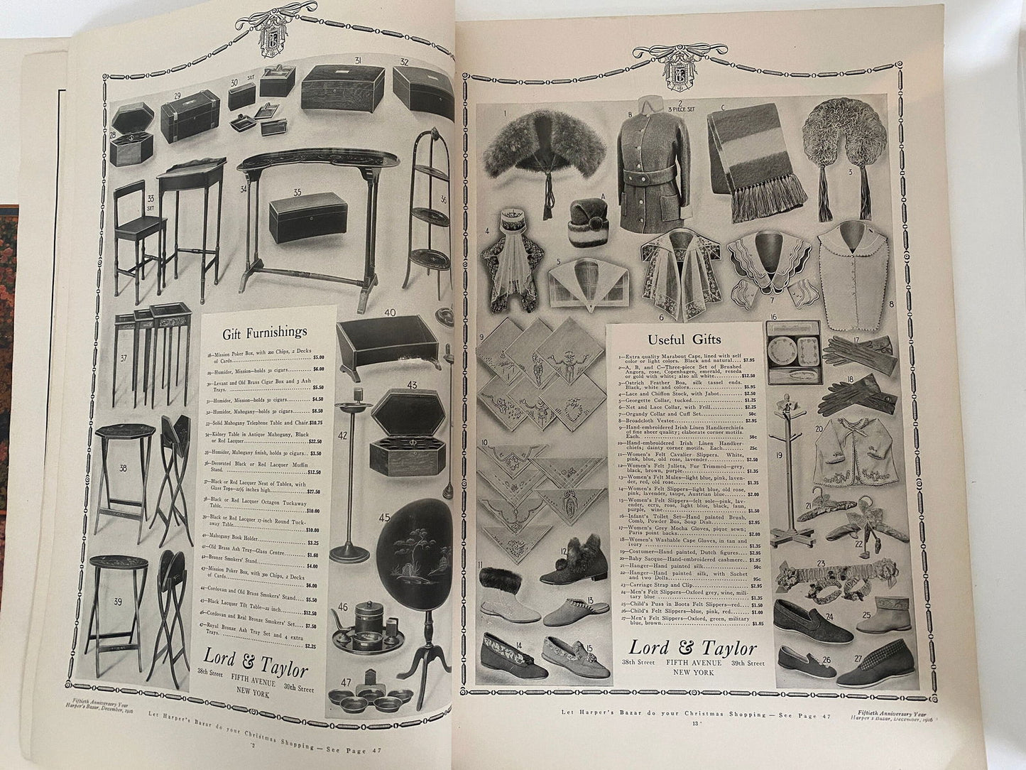 1916 Harpers Bazar Magazine December Edition at Duckwells