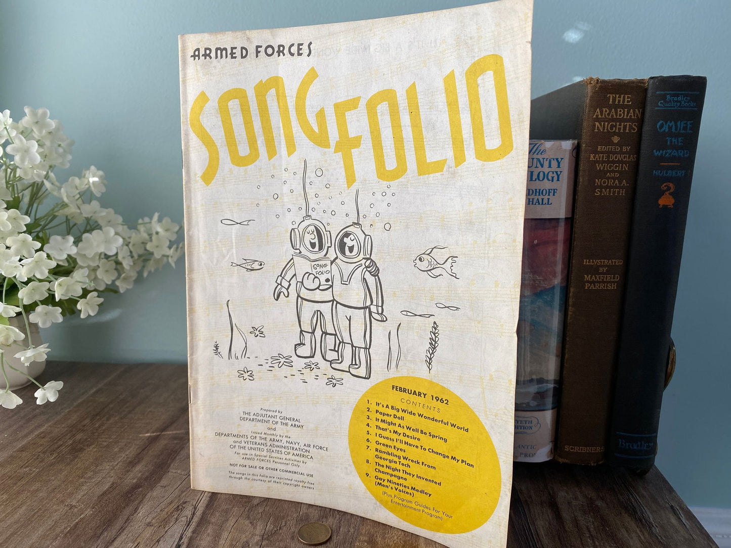 1962 Armed Forces Song Folio at Duckwells