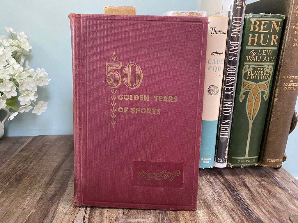 Vintage Book, 50 Golden Years of Sports Published by Rawlings at Duckwells