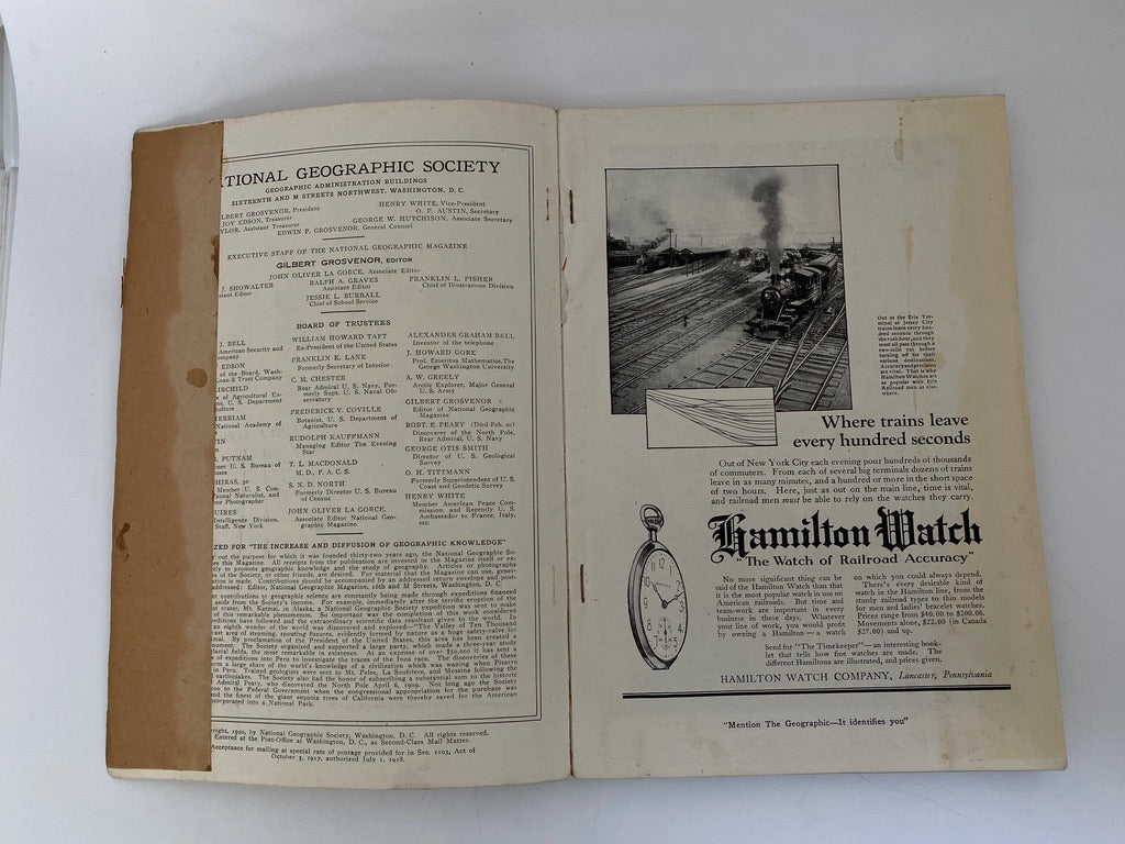 Antique National Geographic Magazine, November 1920 at Duckwells