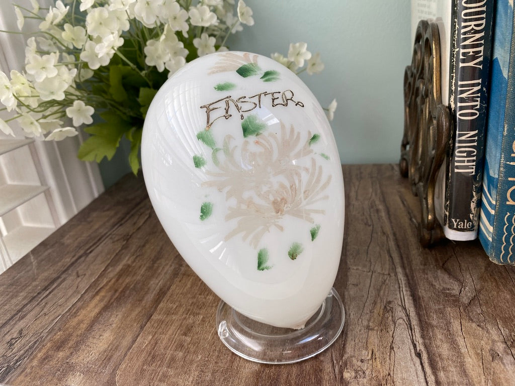 Antique Victorian Era Glass Easter Egg at Duckwells