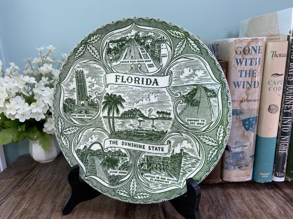 Vintage Florida Souvenir Plate at Duckwells