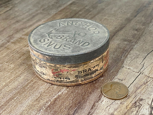 Antique Anchor Brand Tin at Duckwells