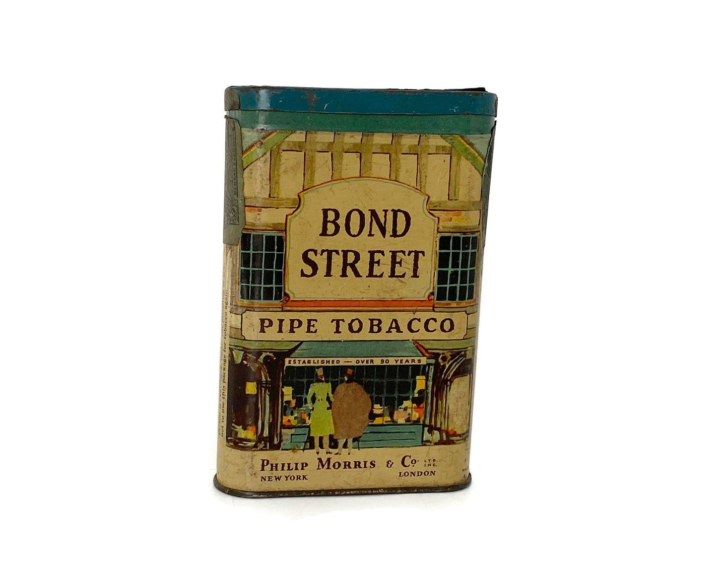 Antique Bond Street Tobacco Tin with Tax Stamp at Duckwells