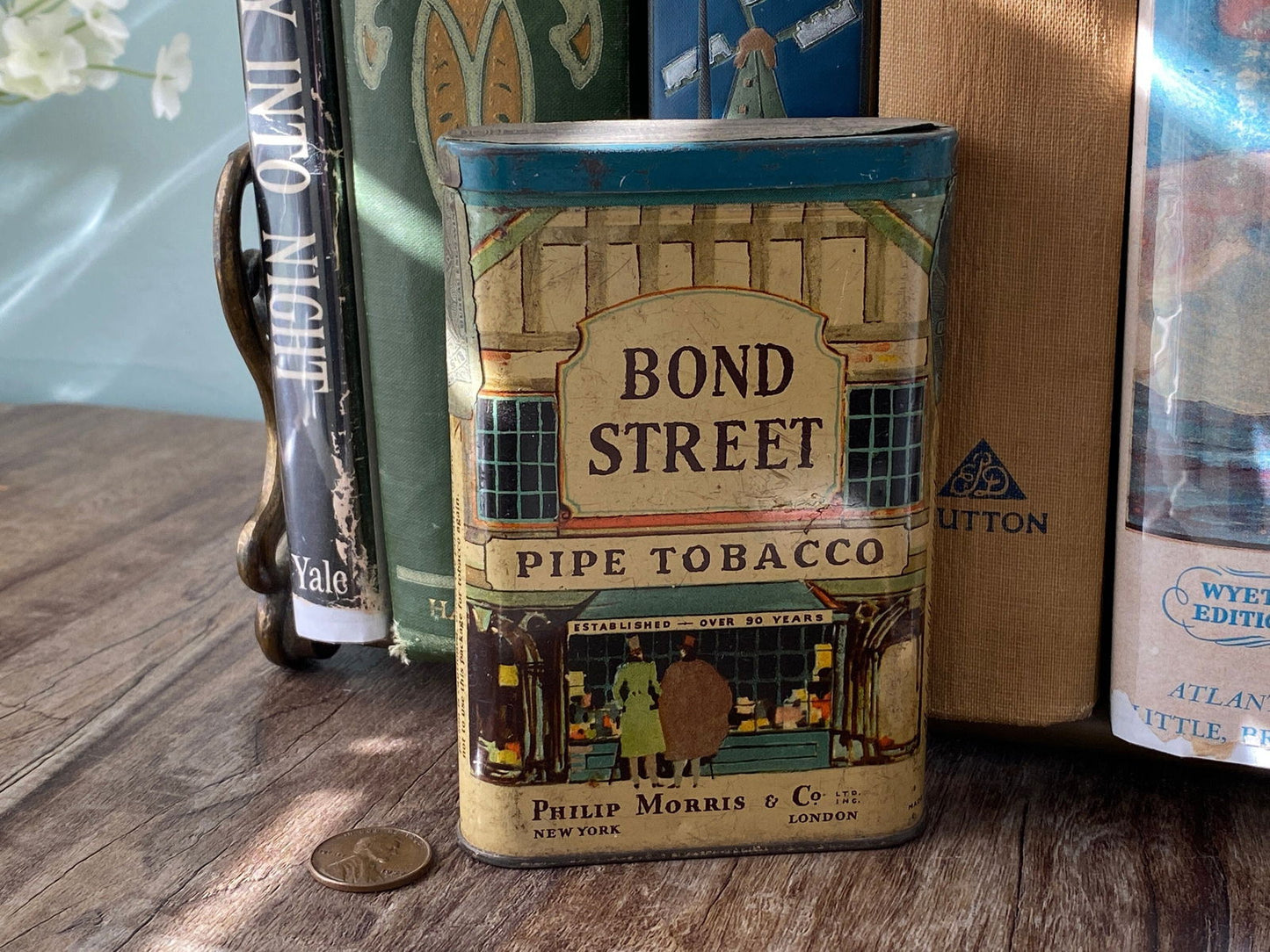 Antique Bond Street Tobacco Tin with Tax Stamp at Duckwells