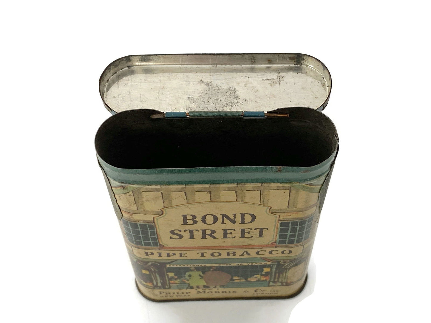 Antique Bond Street Tobacco Tin with Tax Stamp at Duckwells