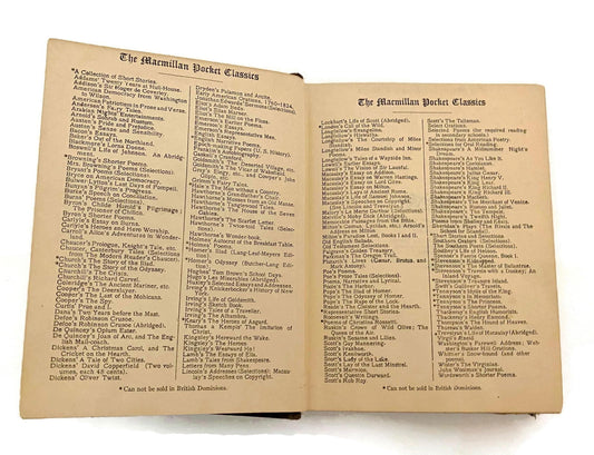 Antique Book A Tale of Two Cities by Charles Dickens 1925 Macmillan Pocket Edition at Duckwells