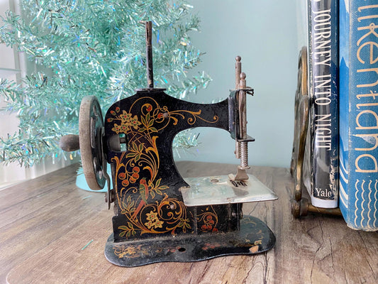 Antique German Toy Sewing Machine by Muller at Duckwells