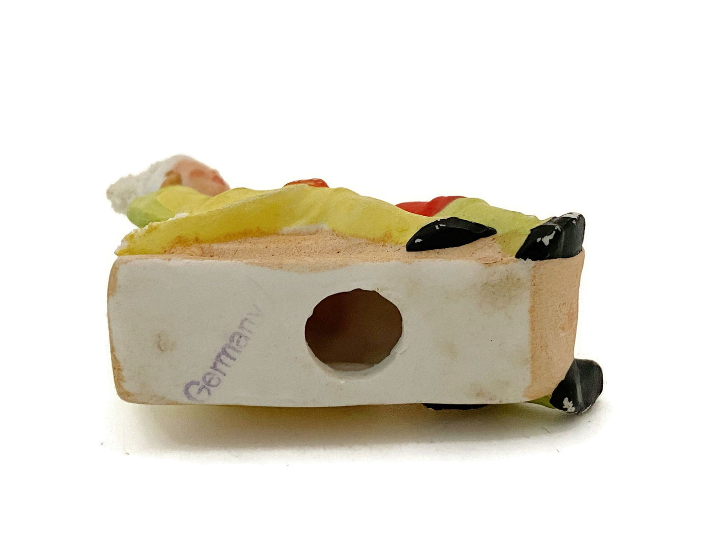 Antique Hertwig German Bisque Porcelain Sledding Figurine at Duckwells
