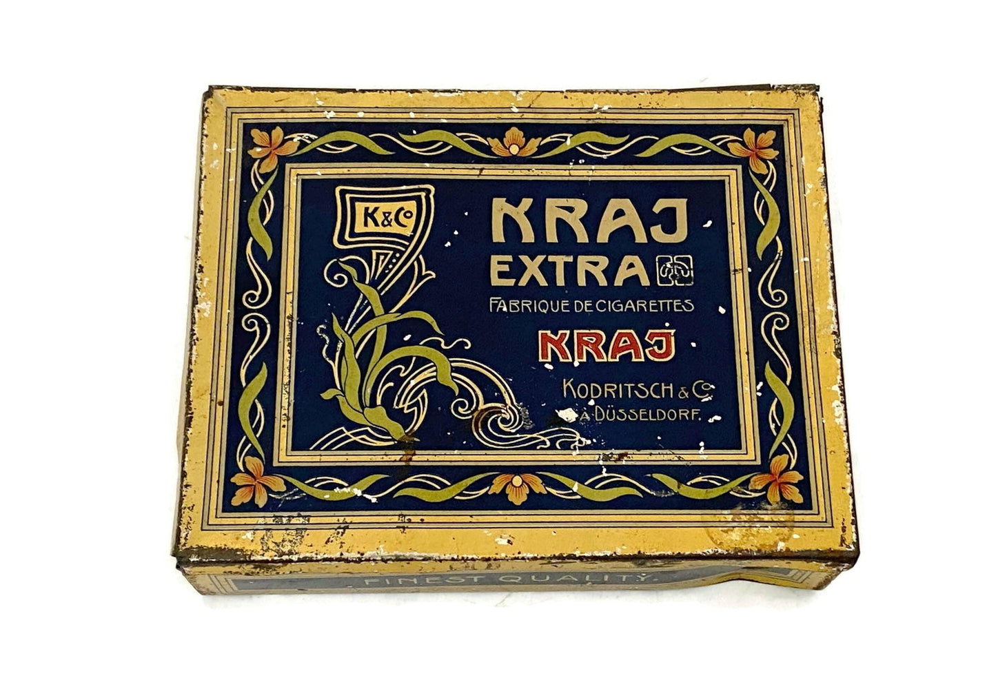 Antique Kraj Cigarette Tin Dusseldorf at Duckwells
