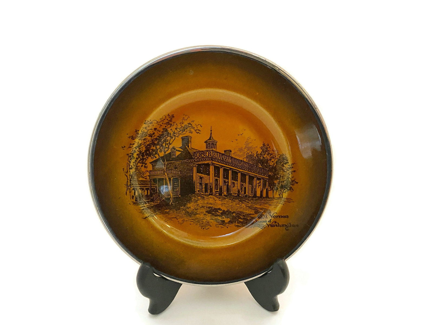 Antique Mount Vernon Plate by Ridgway circa 1908 at Duckwells