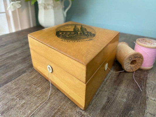 Antique Normandy France Souvenir Thread Holder at Duckwells