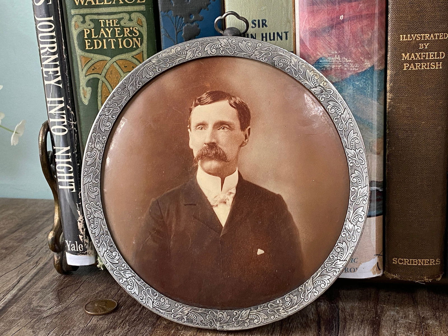 Antique Portrait and Frame by Columbia Portrait Company at Duckwells