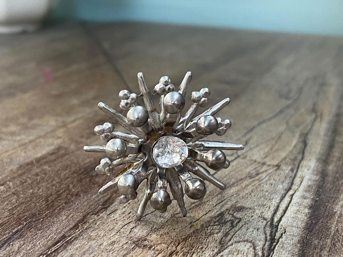 Antique Starburst Metal Hat Pin at Duckwells