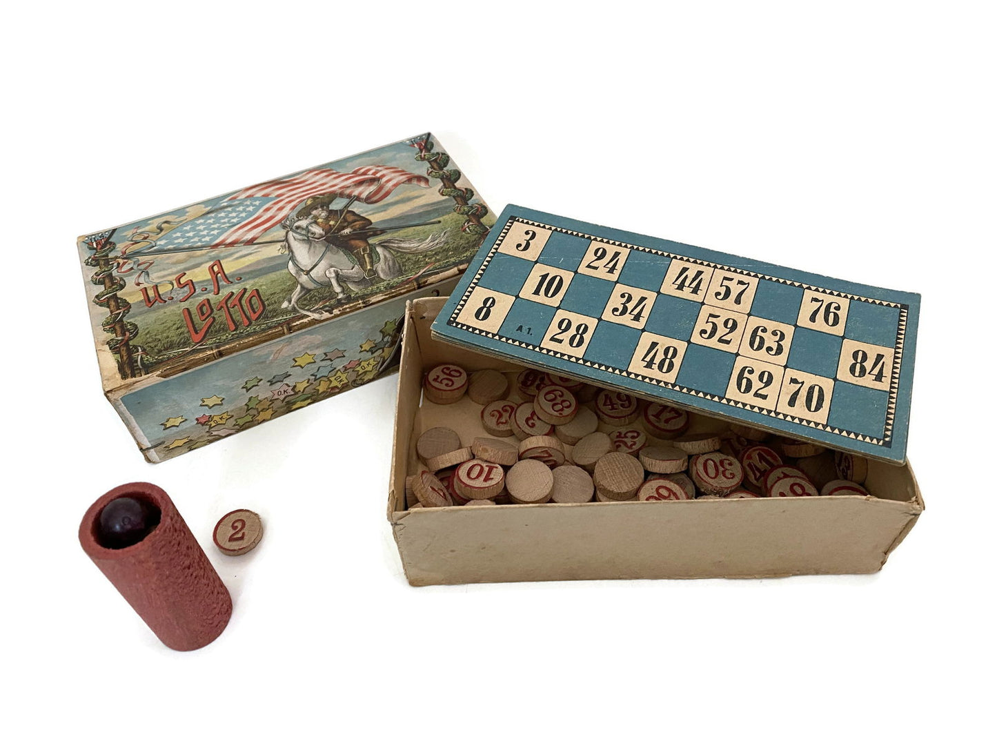 Antique USA Lotto Game at Duckwells
