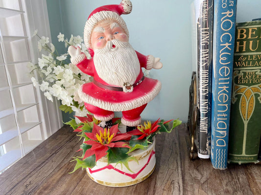 MidCentury Plastic Kitschy Santa Claus Figurine at Duckwells