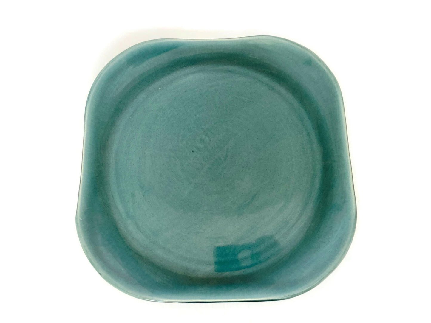 Mid Century Russel Wright Platter Steubenville American Modern in Seafoam - Duckwells