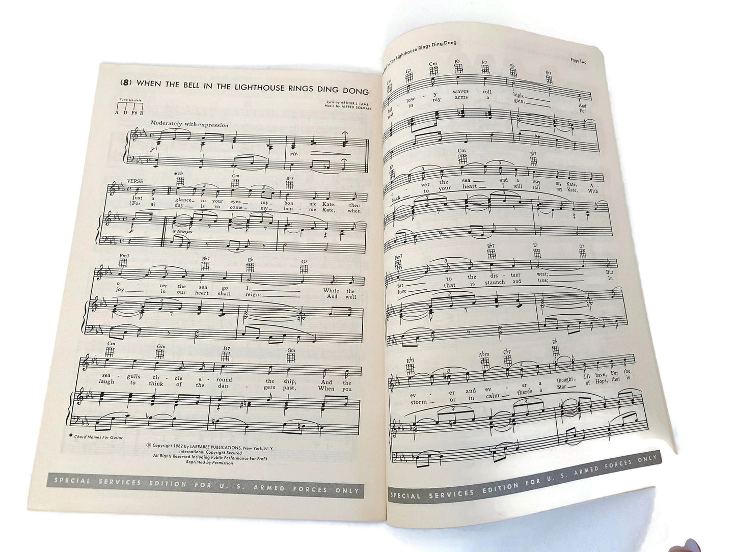 Midcentury Armed Forces Song Folio October 1962 - Duckwells