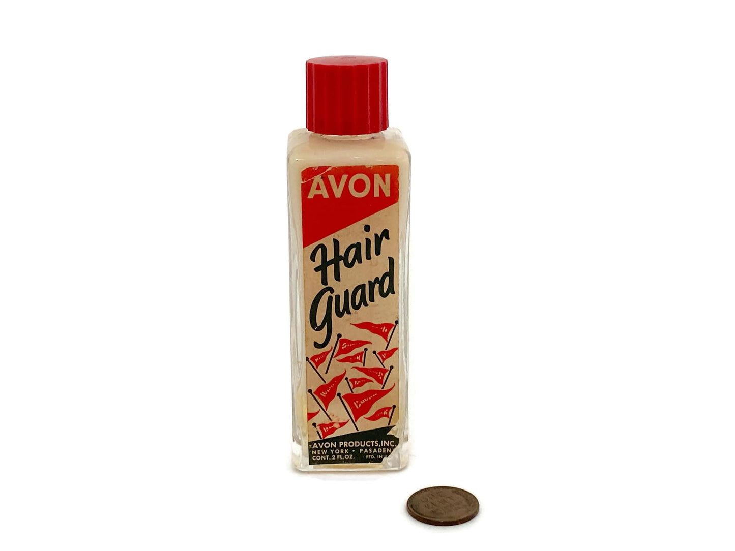 Midcentury Avon Hair Guard Glass Bottle at Duckwells