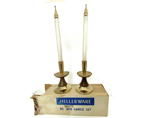 Midcentury Butane Candles and Candleholders by Hellerware at Duckwells