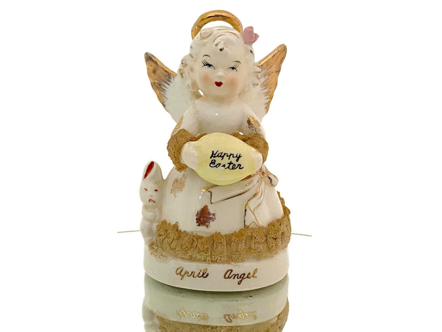 Midcentury Ceramic Birthday Angel April by ART Japan - Duckwells