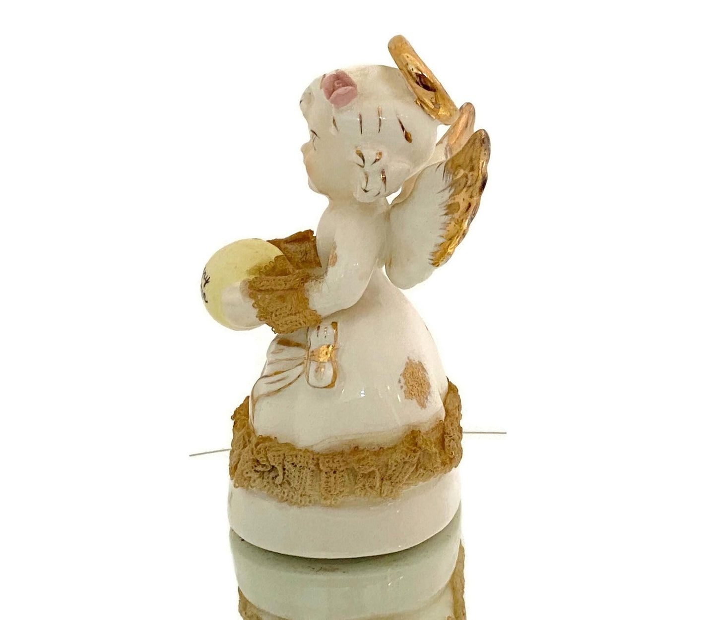 Midcentury Ceramic Birthday Angel April by ART Japan - Duckwells