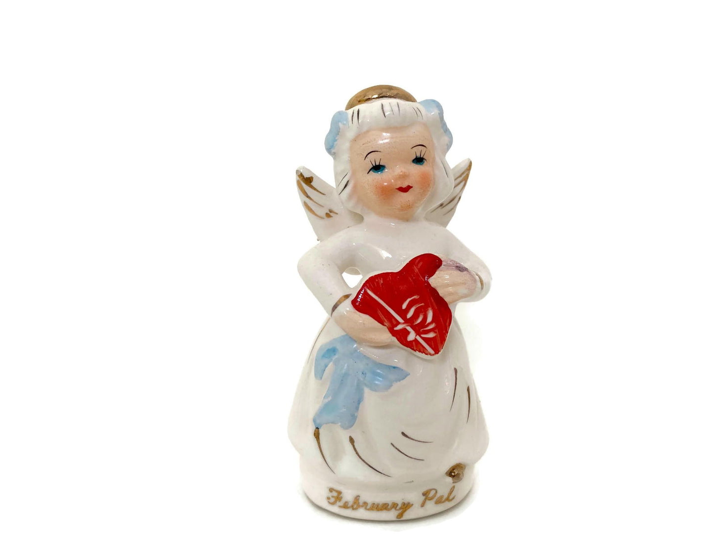 Midcentury Ceramic Birthday Angel February by Napco - Duckwells