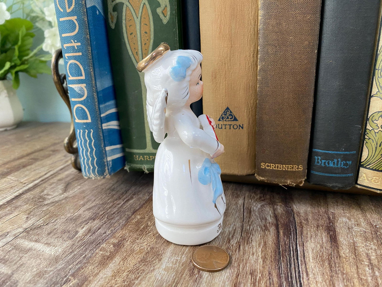 Midcentury Ceramic Birthday Angel February by Napco - Duckwells