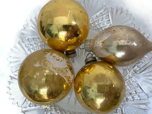 Midcentury Glass Christmas Ornaments at Duckwells