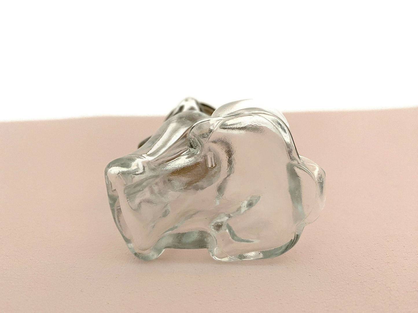 Midcentury Glass Dog Figural Bottle - Duckwells