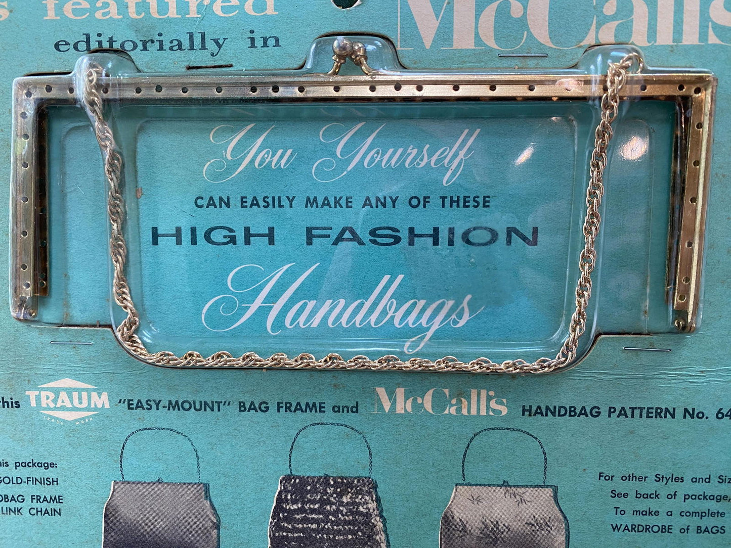 Midcentury Handbag Frame by Traum in original packaging at Duckwells
