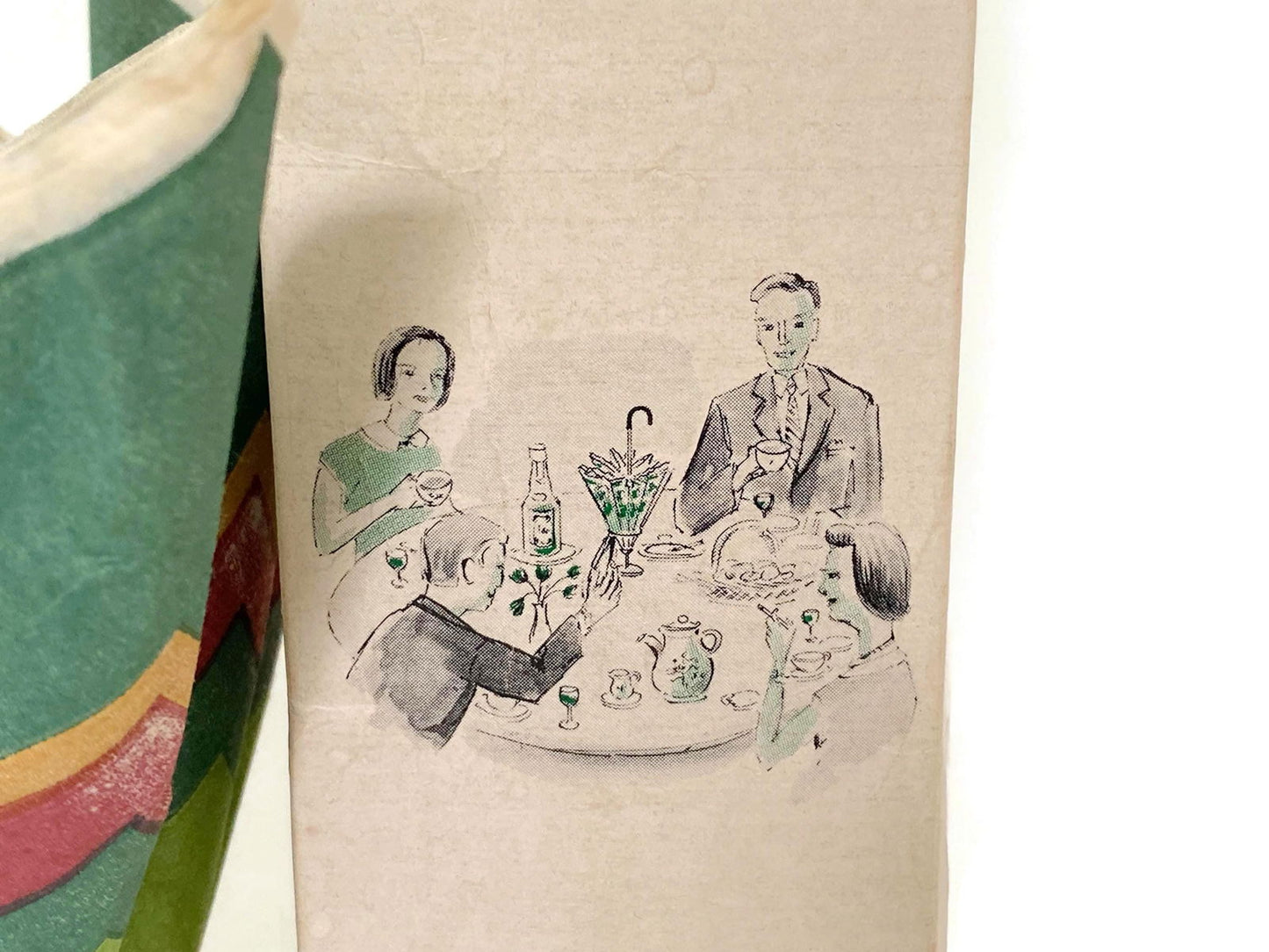 Midcentury Napkin Umbrella Holder with Original Package - Duckwells