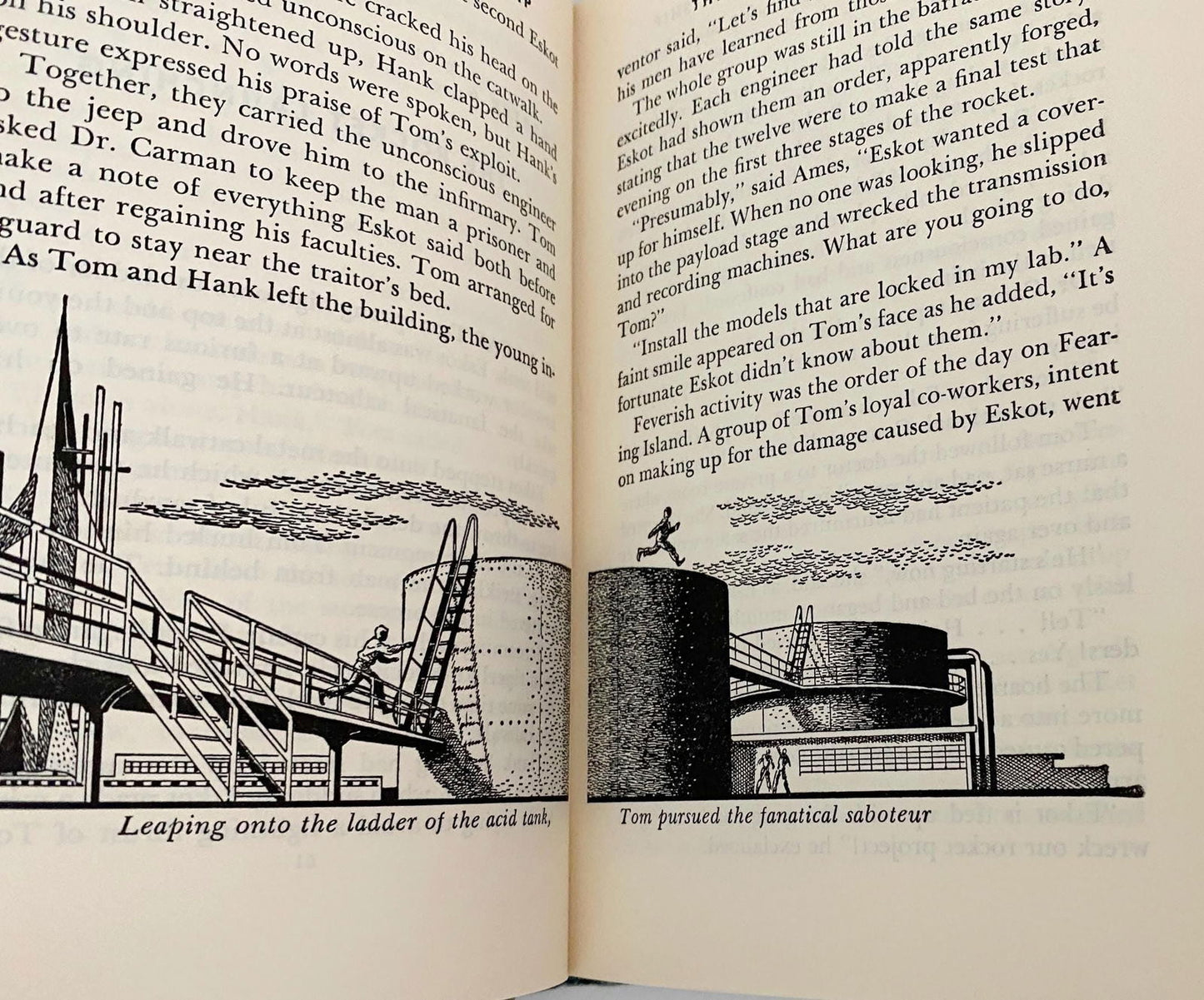Midcentury Tom Swift and His Rocket Ship Hardcover Book at Duckwells