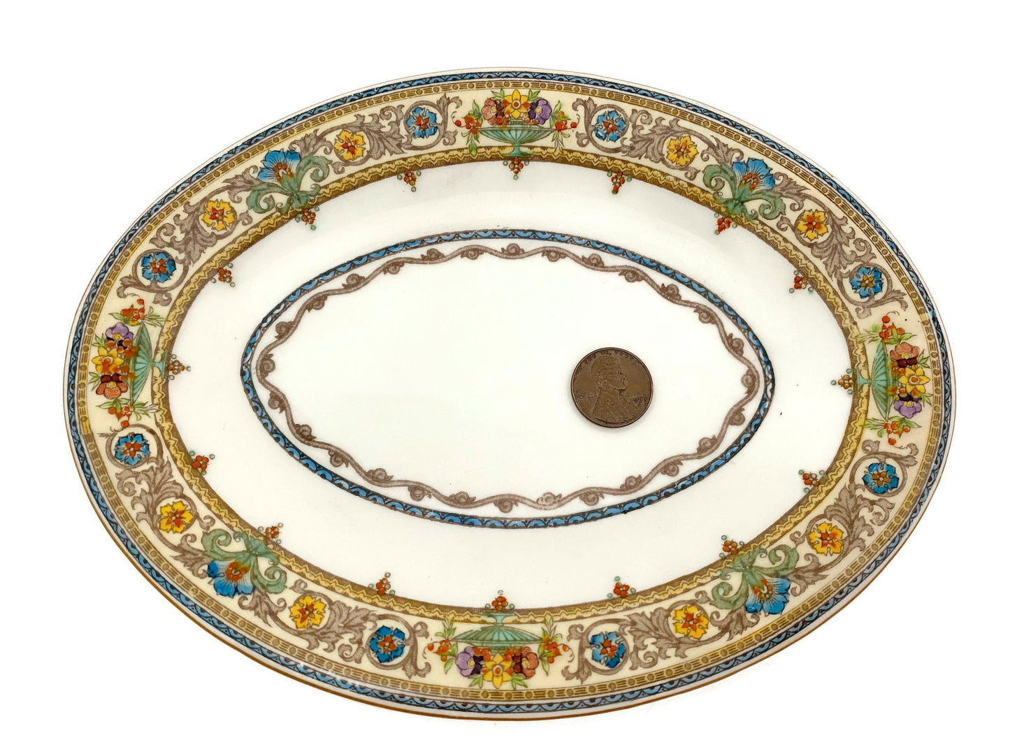Vintage 1920s Minton Oval Small Dish at Duckwells