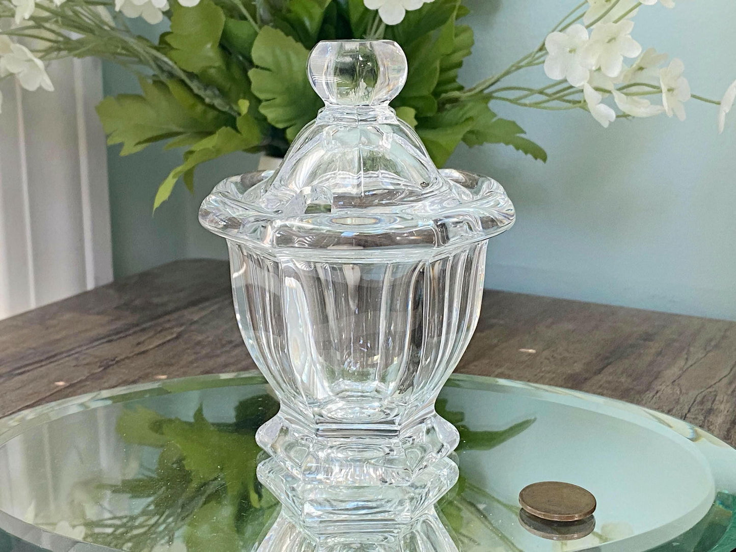 Vintage Baccarat Crystal Jam Jar - Duckwells