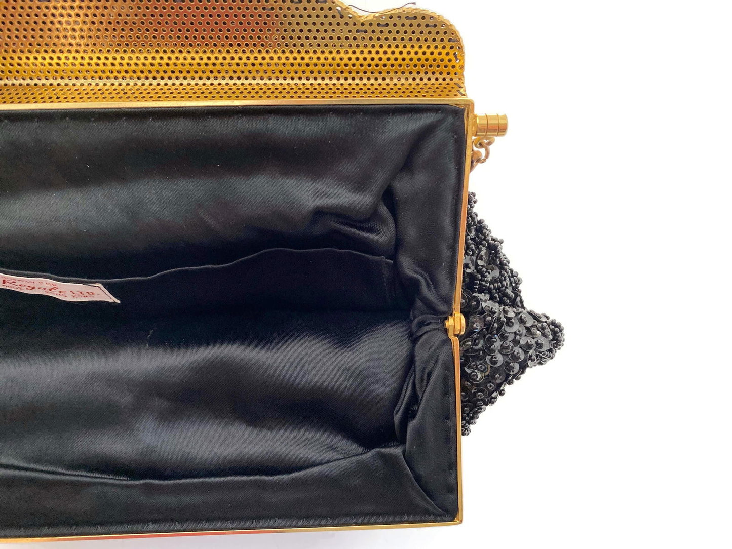 Vintage Black Beaded Purse at Duckwells