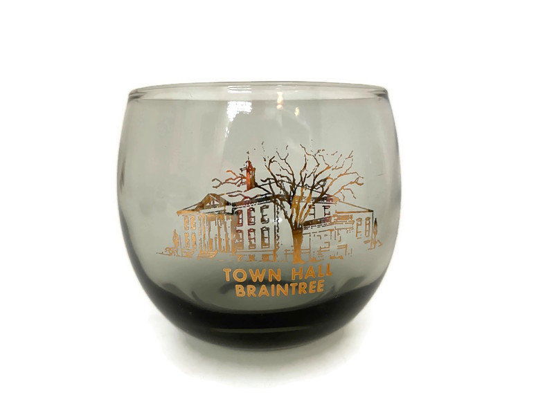 Vintage Braintree Massachusetts Roly Poly Glasses - Duckwells