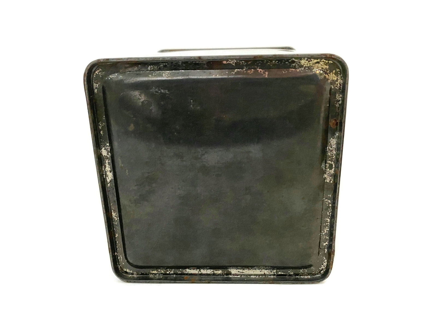 Vintage Candy Tin Litho with Winter Scene - Duckwells