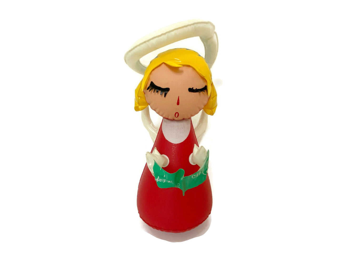 Vintage Christmas Angel Caroler Inflatable Made in Taiwan at Duckwells