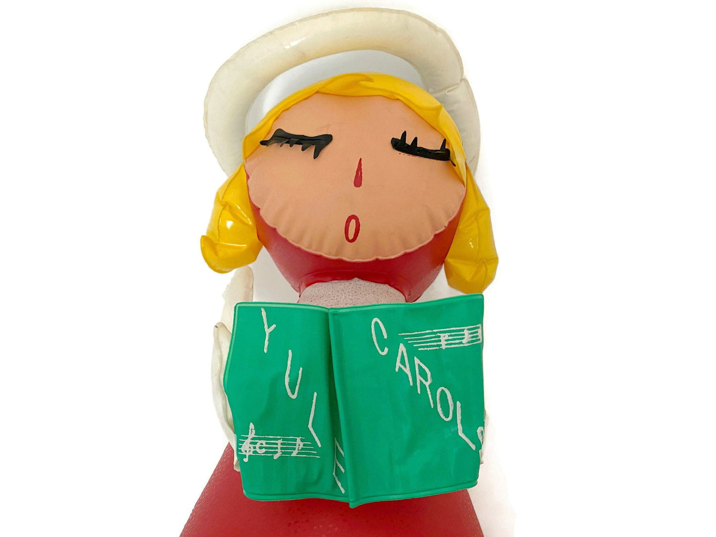 Vintage Christmas Angel Caroler Inflatable Made in Taiwan at Duckwells
