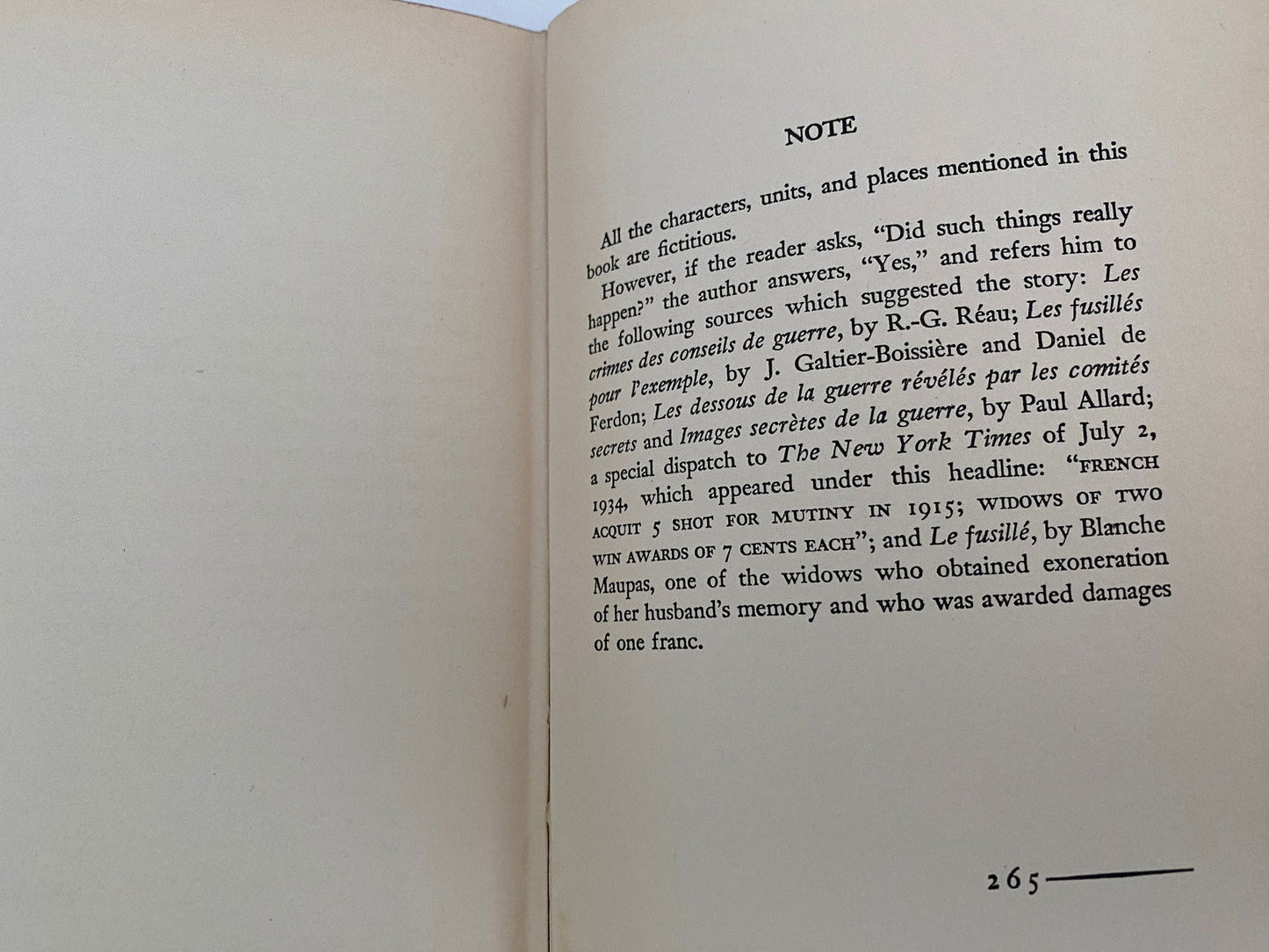 Vintage Hardcover Book Paths to Glory by Humphrey Cobb 1935 First Edition - Duckwells