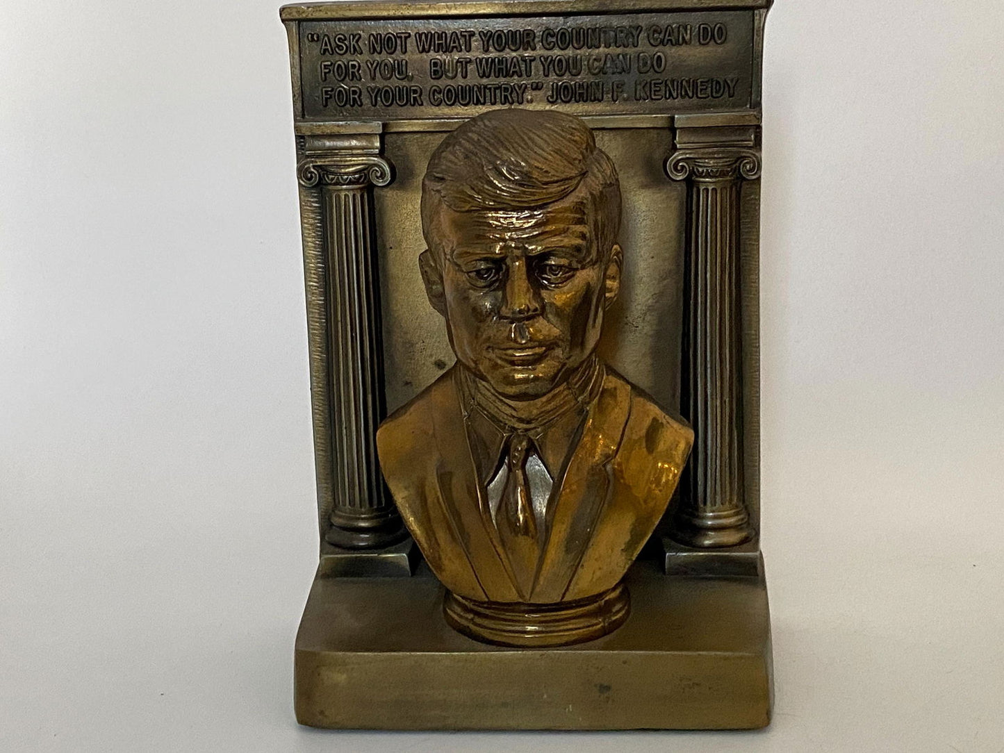 Vintage John F. Kennedy Bookends - Duckwells