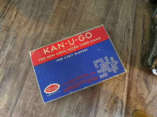 Vintage Kan-U-Go Cross Word Card Game at Duckwells