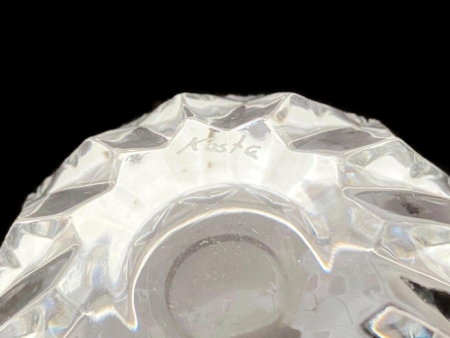 Vintage Kosta Art Glass Bowl - Duckwells