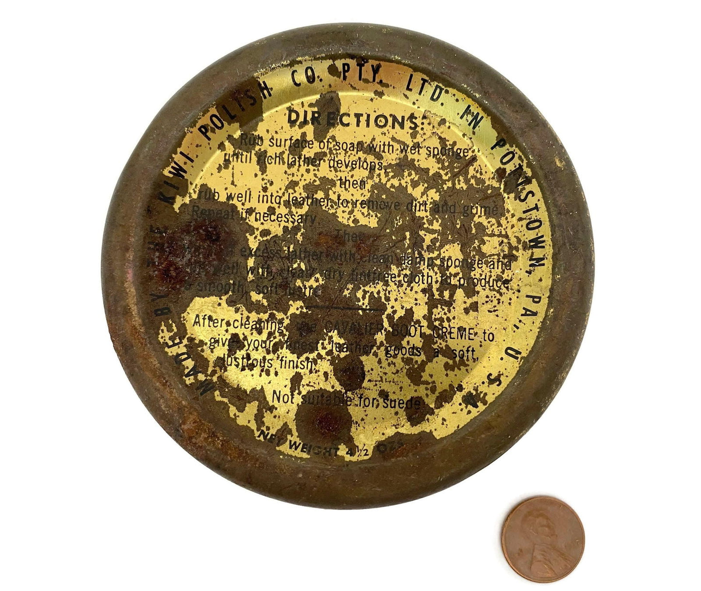 Vintage Leather Soap Tin - Duckwells