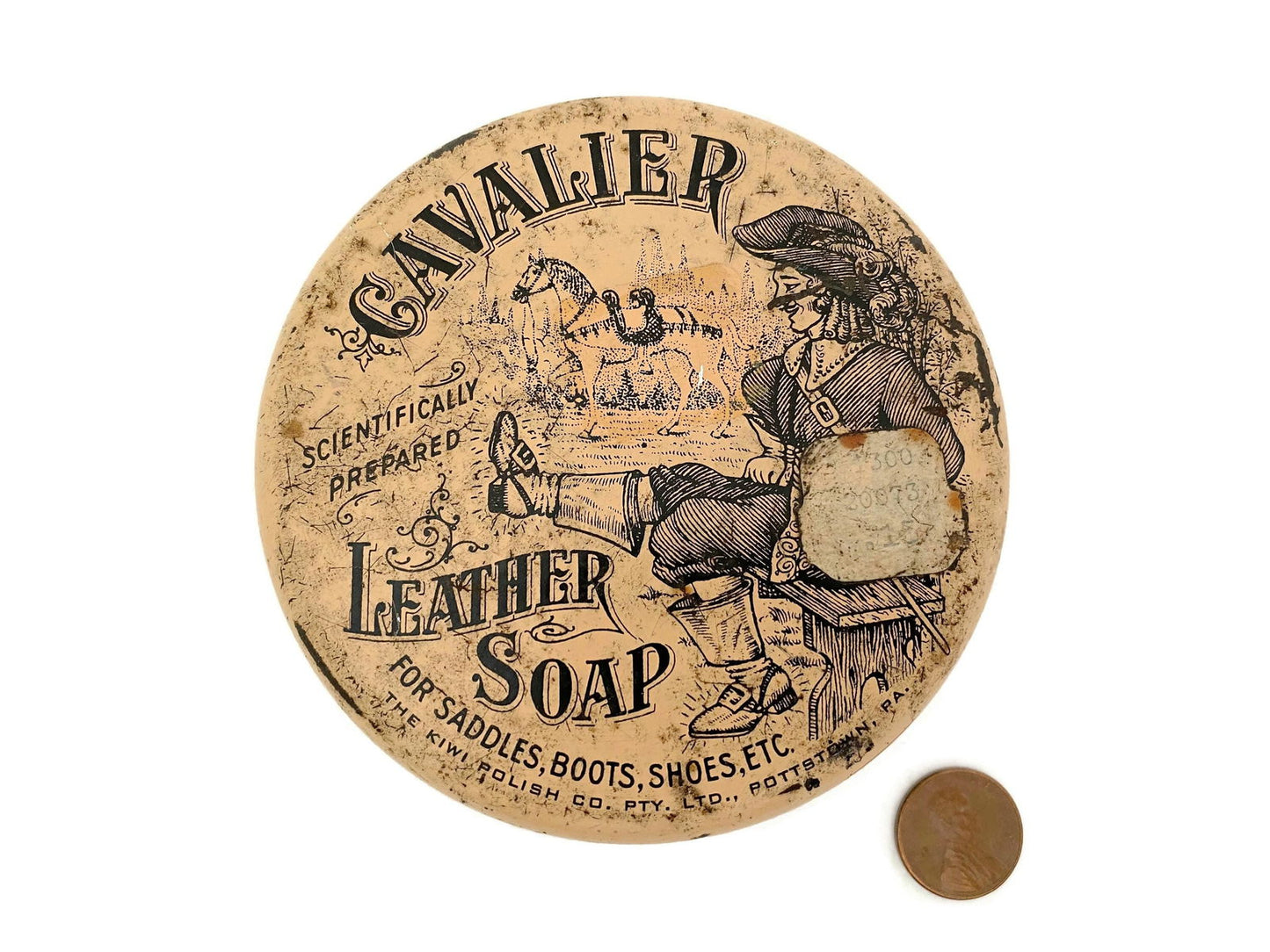 Vintage Leather Soap Tin - Duckwells
