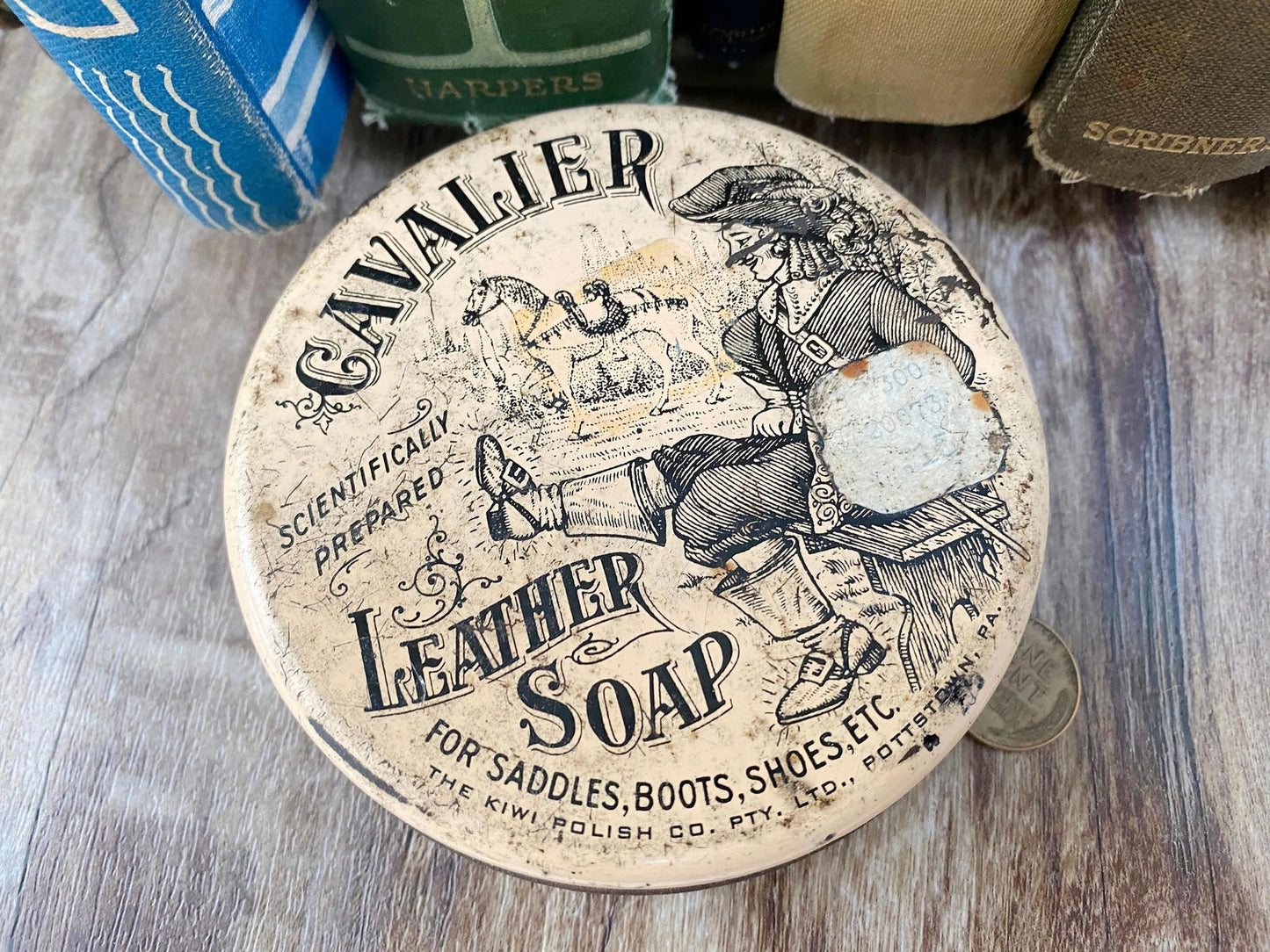 Vintage Leather Soap Tin - Duckwells
