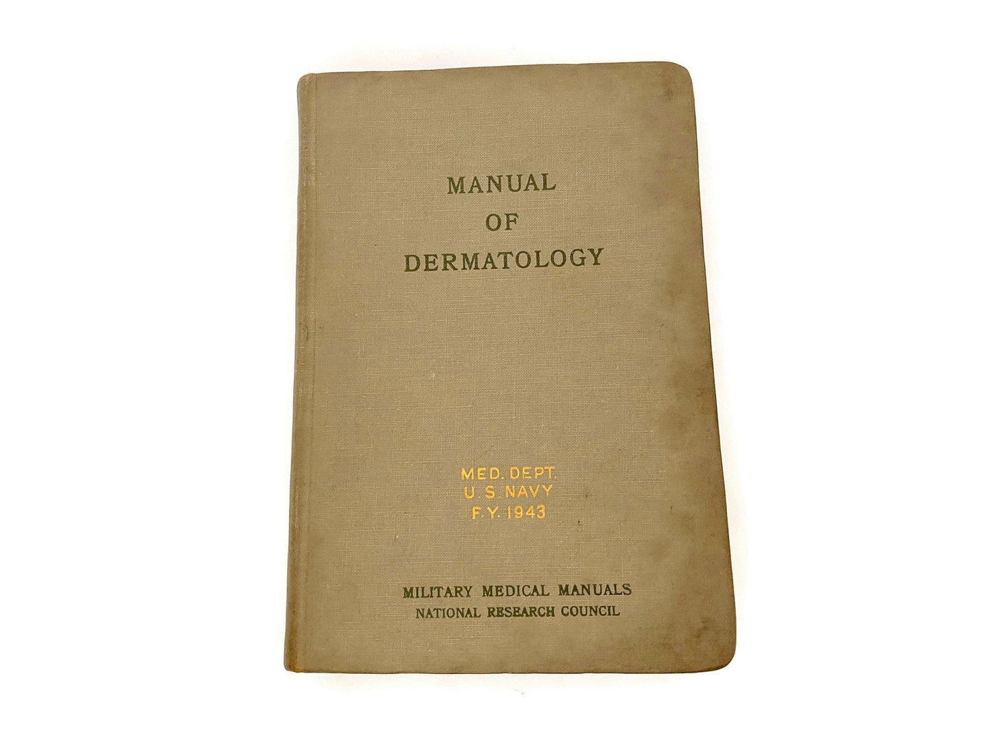 Vintage Manual of Dermatology Medical Department of the US Navy 1943 at Duckwells