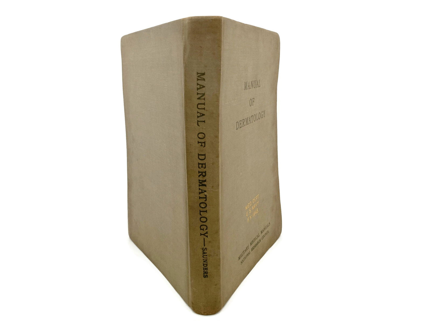 Vintage Manual of Dermatology Medical Department of the US Navy 1943 at Duckwells
