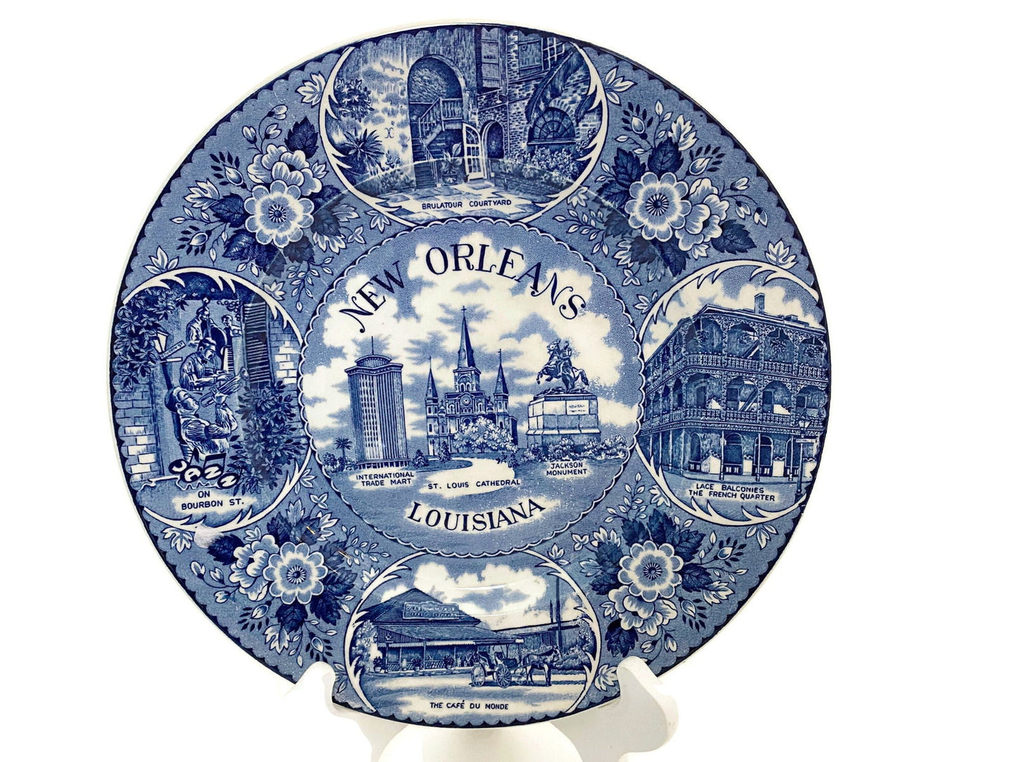 Vintage New Orleans Souvenir Plate at Duckwells
